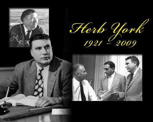 Herb York, Laboratory's first director, dies | Lawrence Livermore National Laboratory