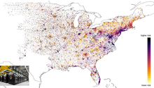A map of the U.S. power grid