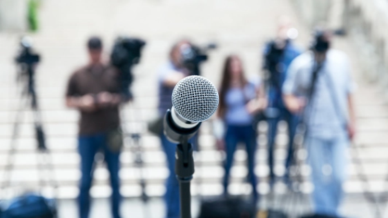 Microphone in focus with media cameras