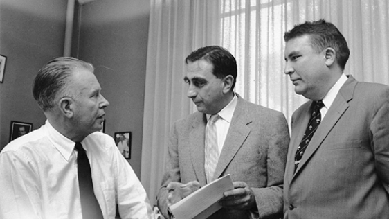 Ernest Lawrence, Edward Teller, and first director Herbert York