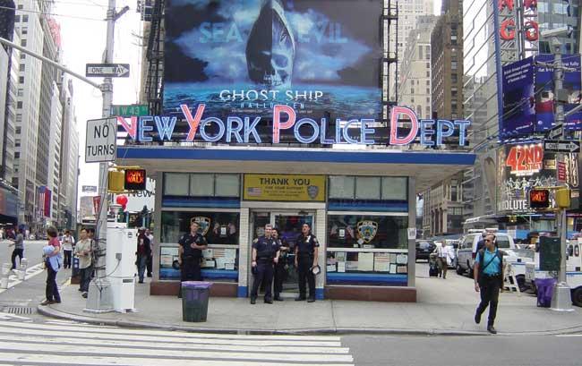 Outside view of New York Police Dept