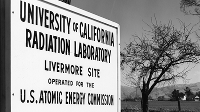 University of California Radiation Laboratory sign